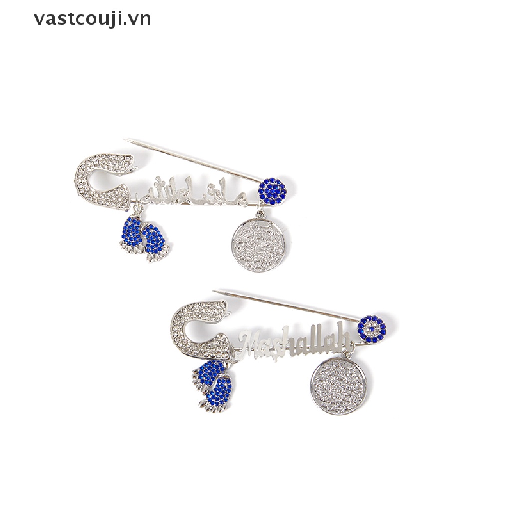 Ghim Cài Áo VASTJI Đính Đá Lấp Lánh Đơn Giản Dễ Phối Đồ Cho Nam Và Nữ