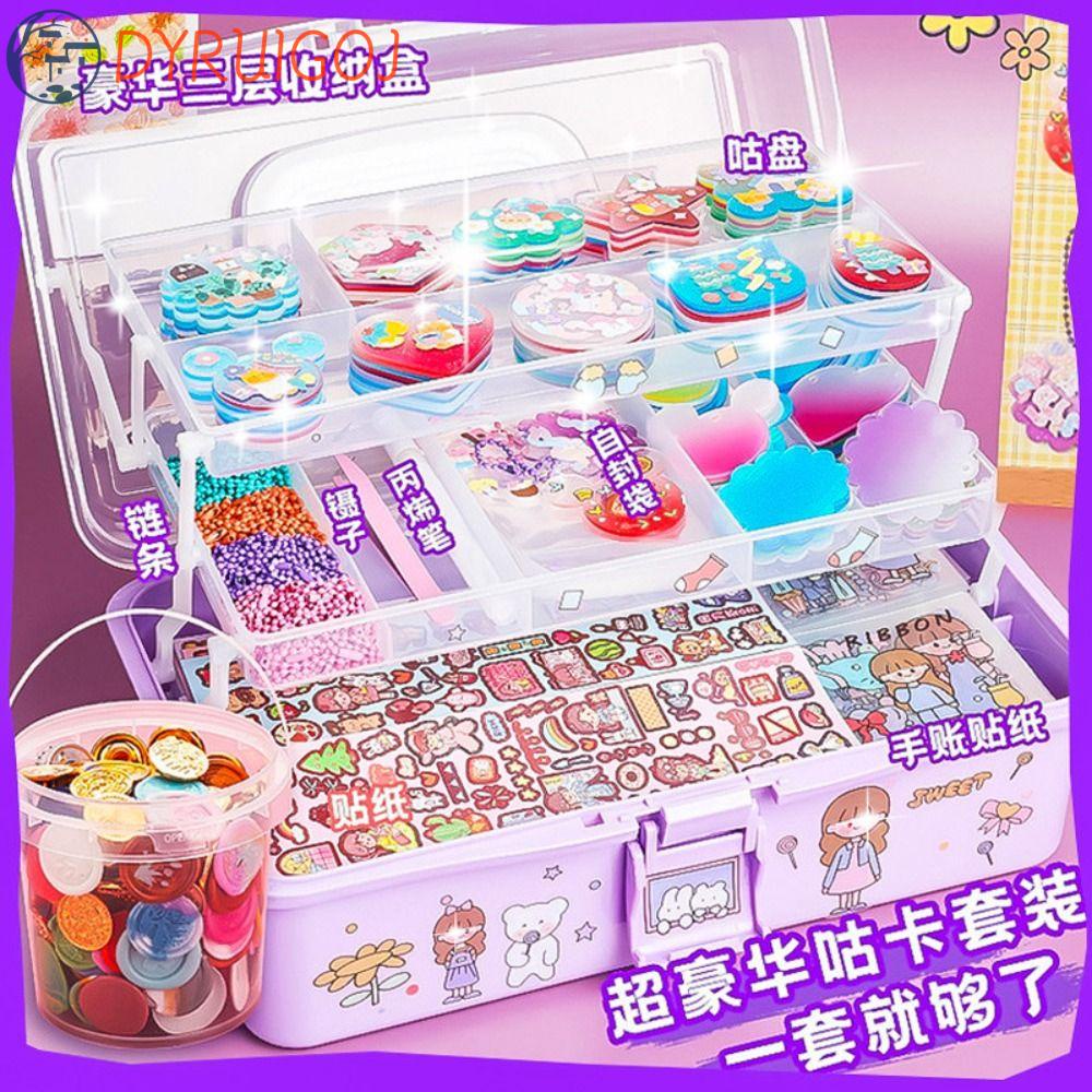 Bộ Miếng Dán Hộp Đựng Thẻ / Móc Khóa Diy Hình Goo Guka Dành Cho Trẻ Em