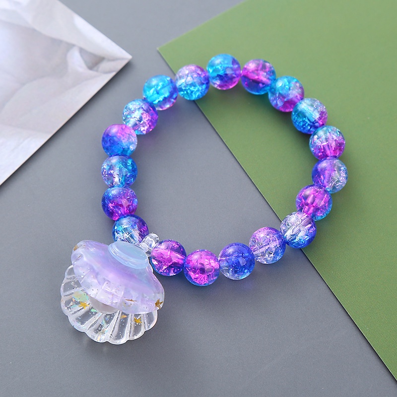 Vòng Đeo Tay Hình Vỏ Sò Màu Gradient Dành Cho Bé