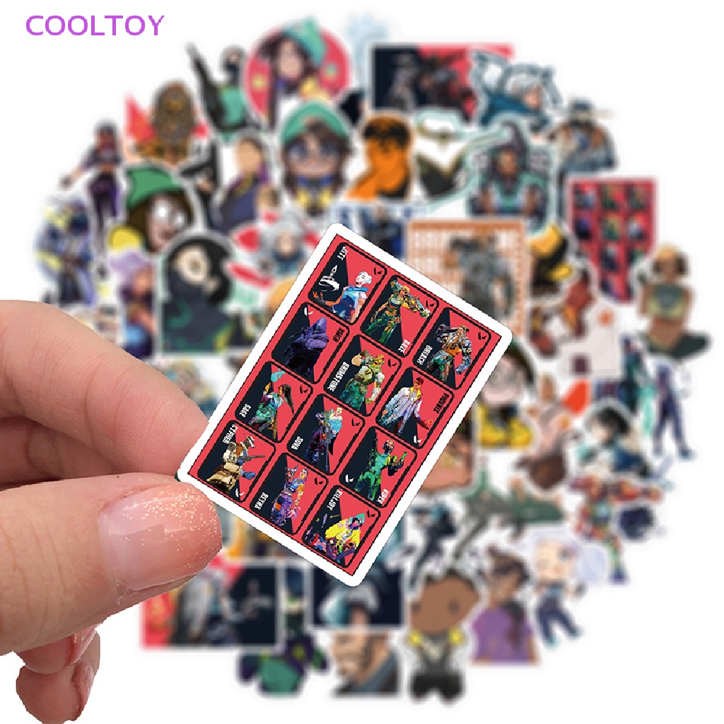 Set 50 Miếng Dán PVC Vinyl DIY Đa Ứng Dụng Cho Đàn Guitar / Laptop / Ván Trượt