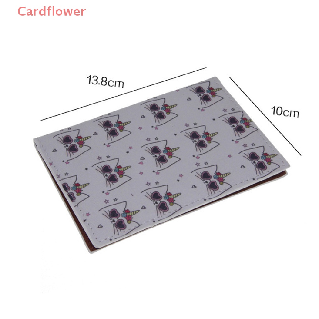 1 Túi Da PU Đựng Hộ Chiếu / Thẻ Tín Dụng Chống Thấm Nước Họa Tiết Kỳ Lân Mới