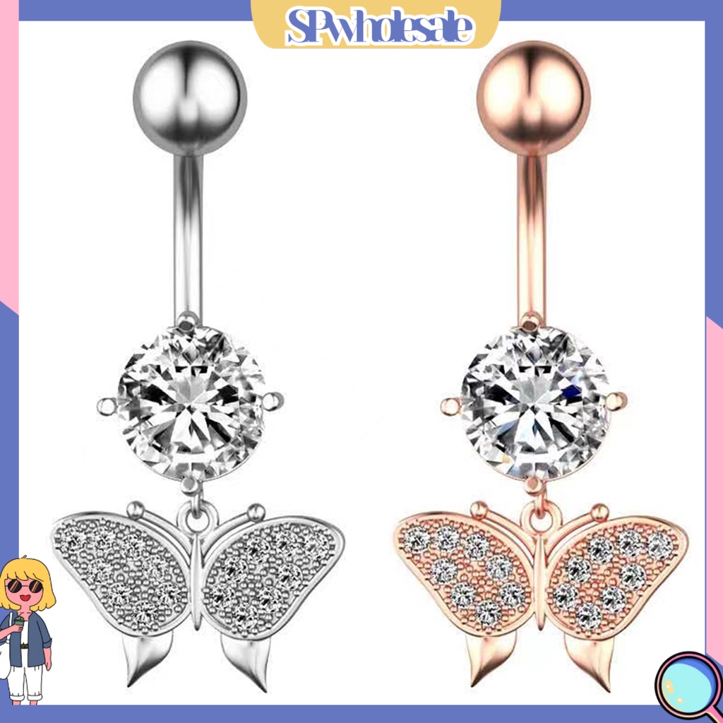 <SPwholesale> Khuyên Rốn Thiết Kế Hình Nơ Đánh Bóng Cao Mượt Mà Quyến Rũ