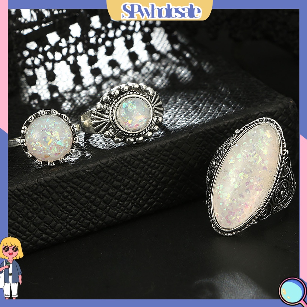 <SPwholesale> Set 8 Nhẫn Đeo Khớp Ngón Tay Phong Cách Vintage