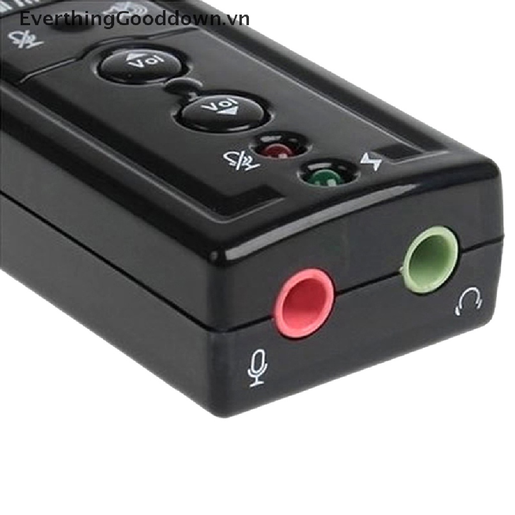 Thẻ Âm Thanh Nổi 3D USB 7.1 Jack 3.5mm Chuyên Dụng Cho Laptop