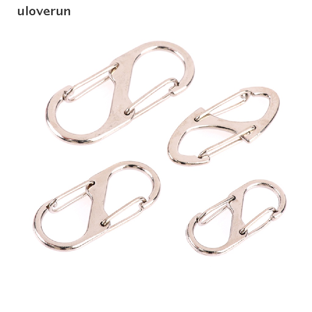 Set 10 Móc Khóa Mini Chữ S Bằng Thép Không Gỉ