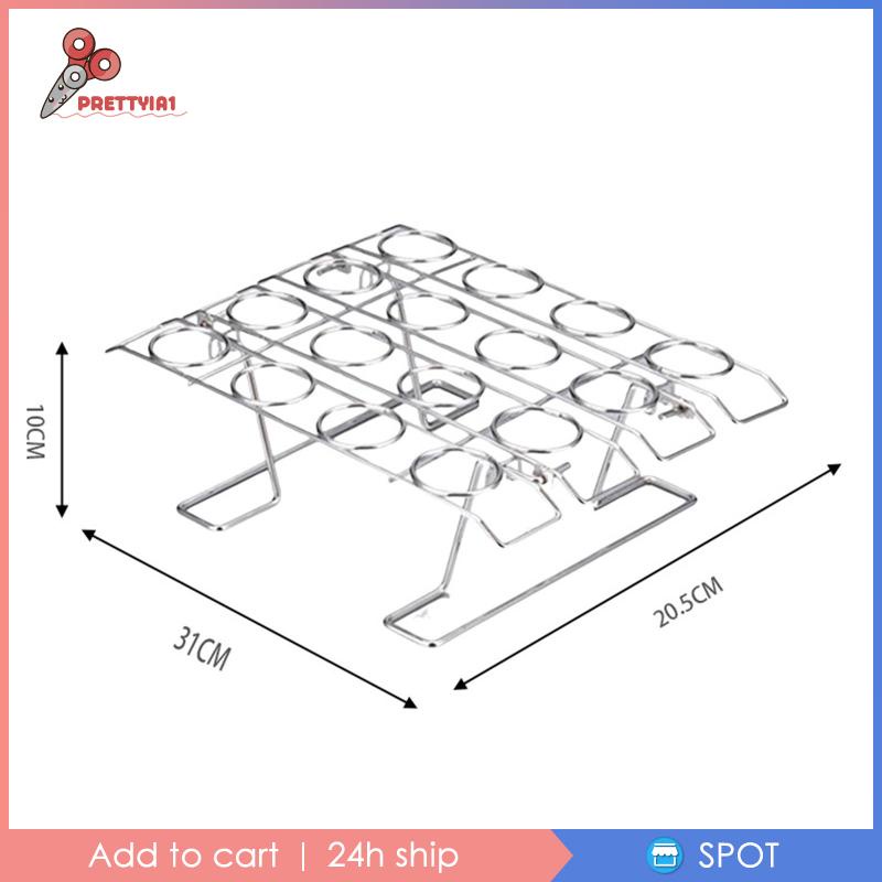 1 Giá Đỡ Trưng Bày Bánh Cupcake / Kem Hình Nón 16 Ngăn Có Thể Tái Sử Dụng Cho Đi Dã Ngoại