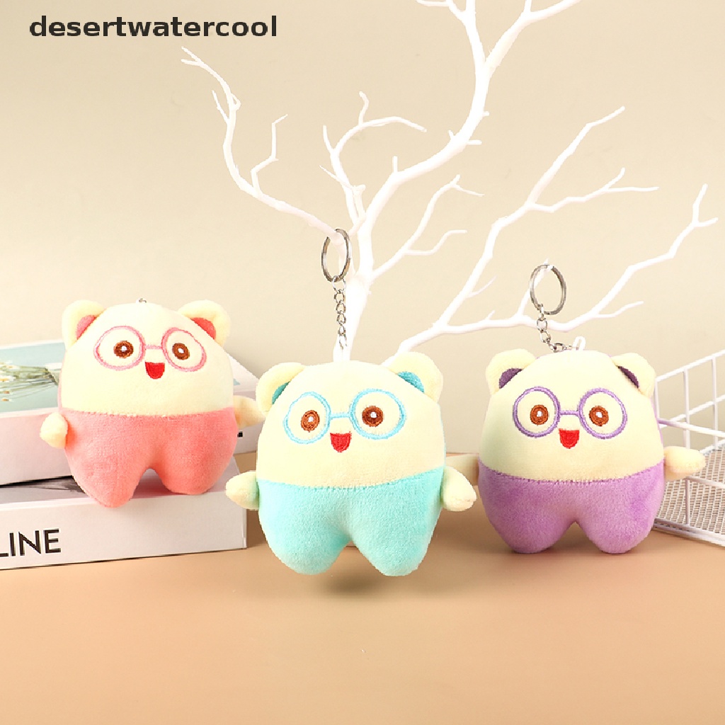 Đồ chơi nhồi bông Hình Gấu Hoạt Hình 10CM Trang Trí Ba Lô / Móc Khóa