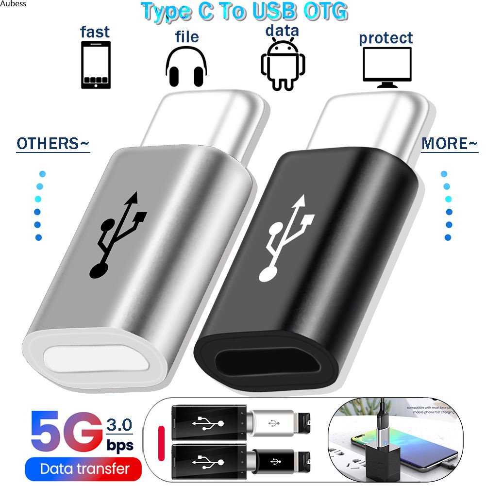 Bộ Chuyển Đổi Cáp Điện Thoại Giắc Cắm Micro Usb Mini Type-C Sang Android/Bộ Chuyển Đổi Dữ Liệu Bộ Sạc Otg AubessDS