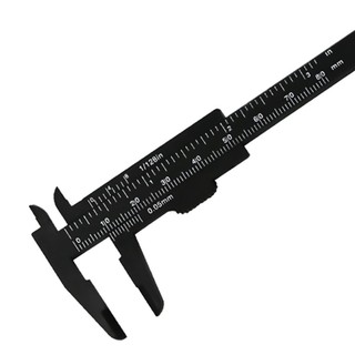 Double Scale 80MM Plastic Eyebrow Measuring Vernier Caliper Caliper Ruler,
