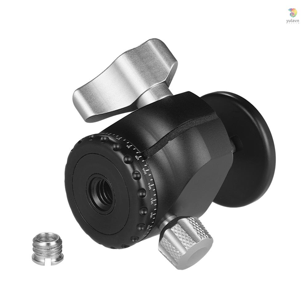 Đầu Bi Mini Andoer D-25 CNC Bằng Hợp Kim Nhôm Trung Tâm Trọng Lực Thấp Cho Chân Máy Ảnh DSLR ILDC