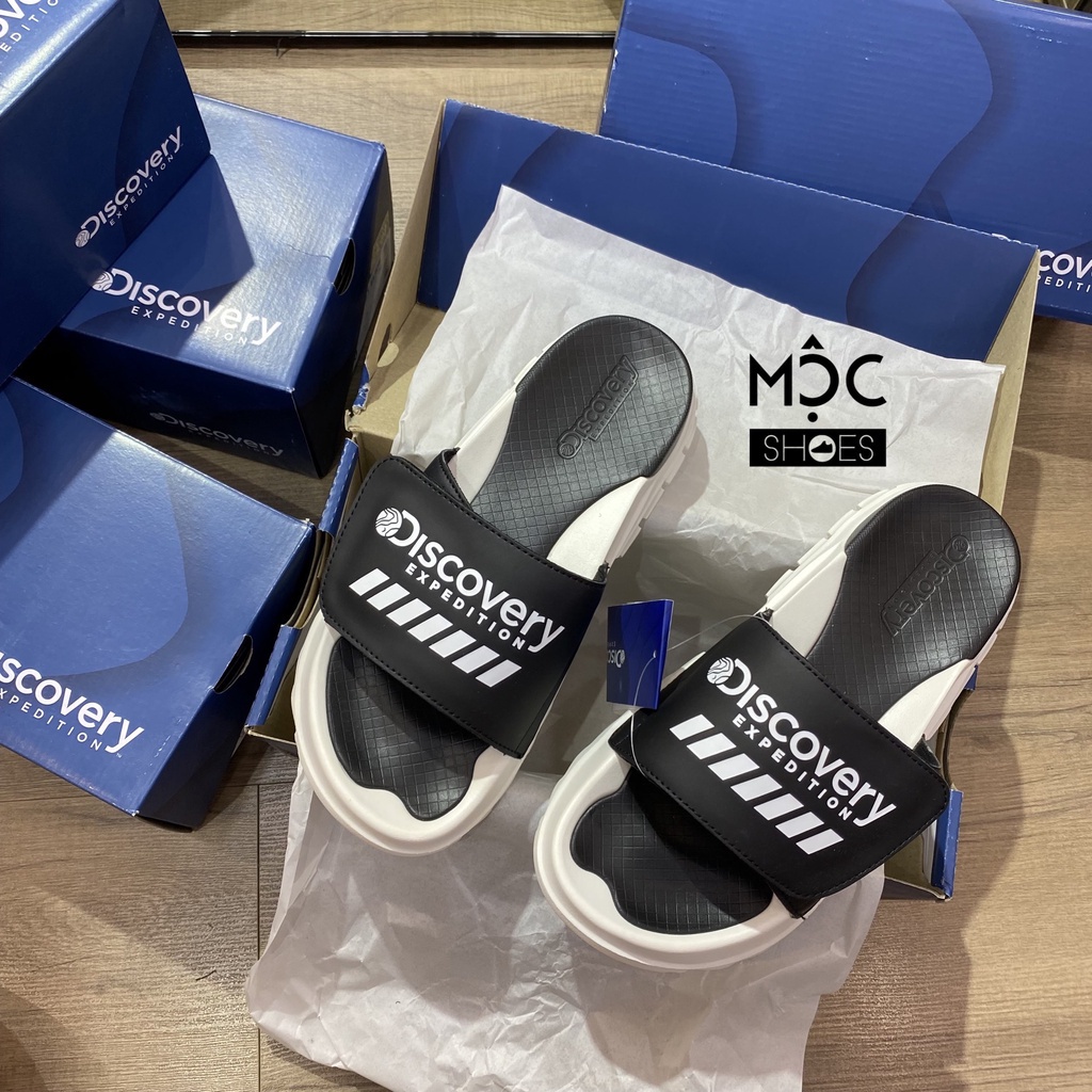 [CHÍNH HÃNG] Dép quai ngang DISCOVERY màu OFFWHITE - Code: DXLP2101n ZBS