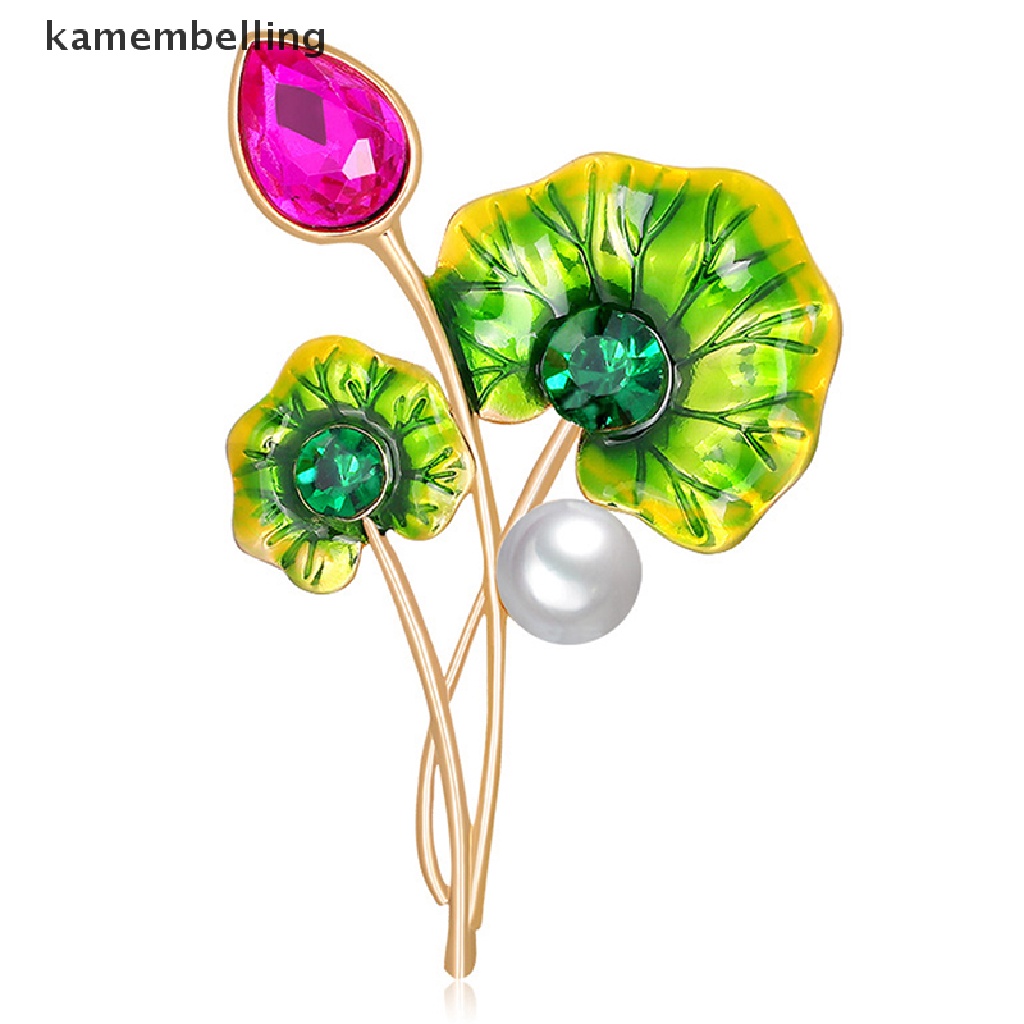 Trâm Cài Áo Hình Hoa Sen Bằng Hợp Kim Phong Cách Vintage Thời Trang