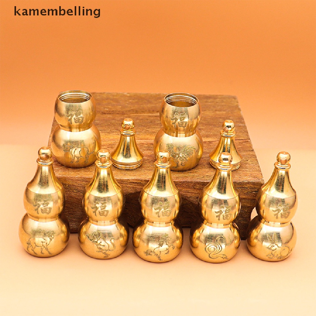 Kamembelling Móc Khóa Hình Bầu Hồ Lô Trung Hoa Rỗng Treo Trang Trí Nhà Cửa May Mắn EN