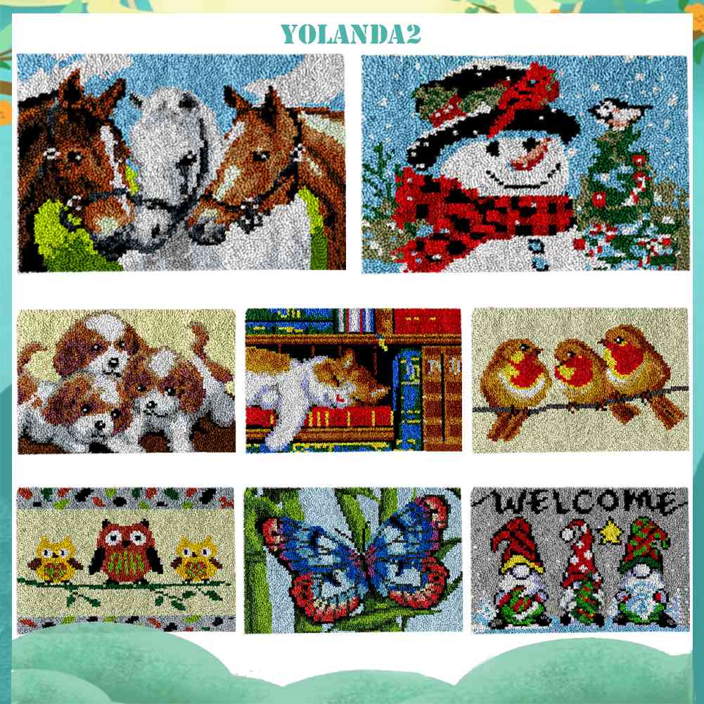 Bộ Móc Thêu Thảm Thủ Công DIY