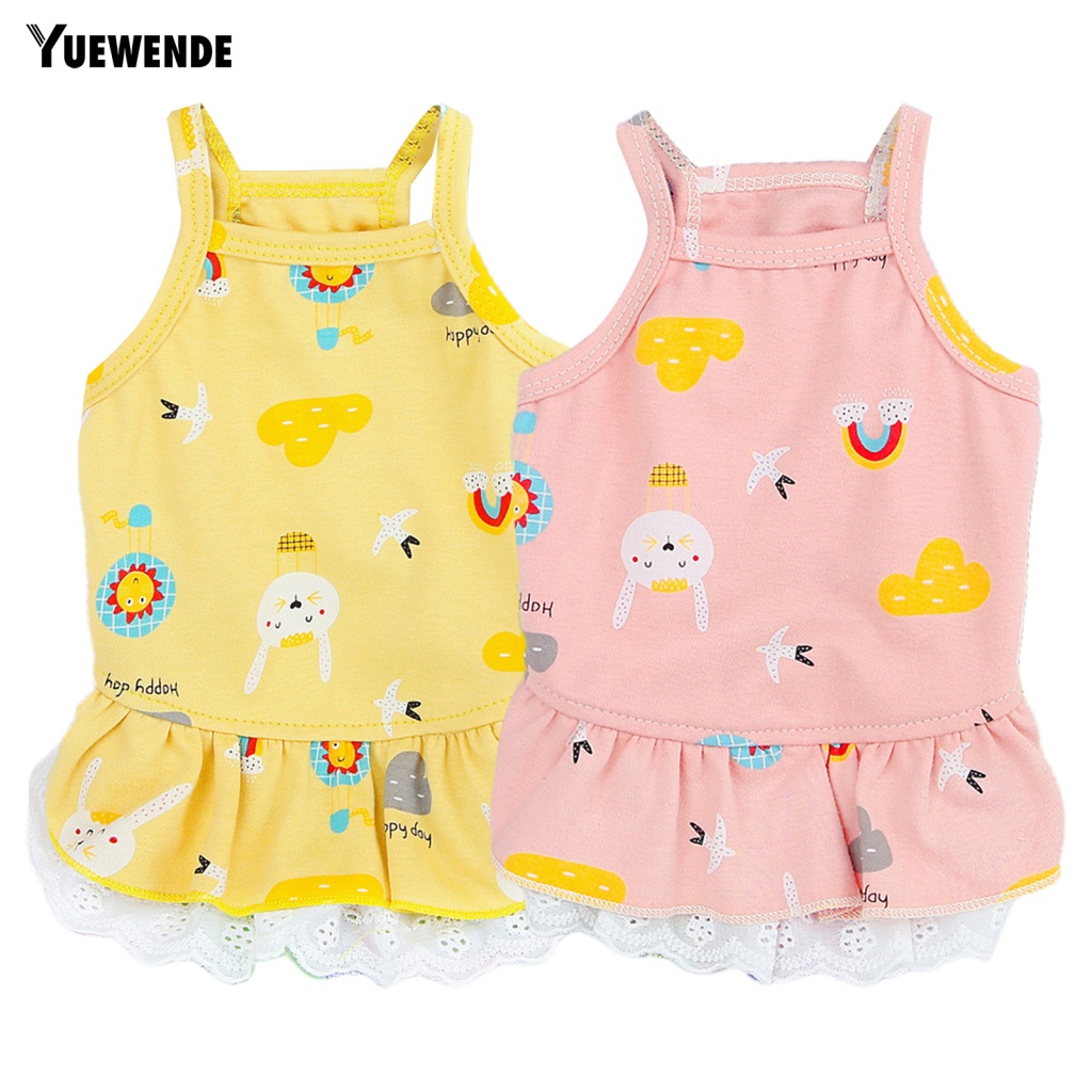 Đầm Mềm Mại In Họa Tiết Hoạt Hình Có Thể Giặt Rửa Cho Thú Cưng