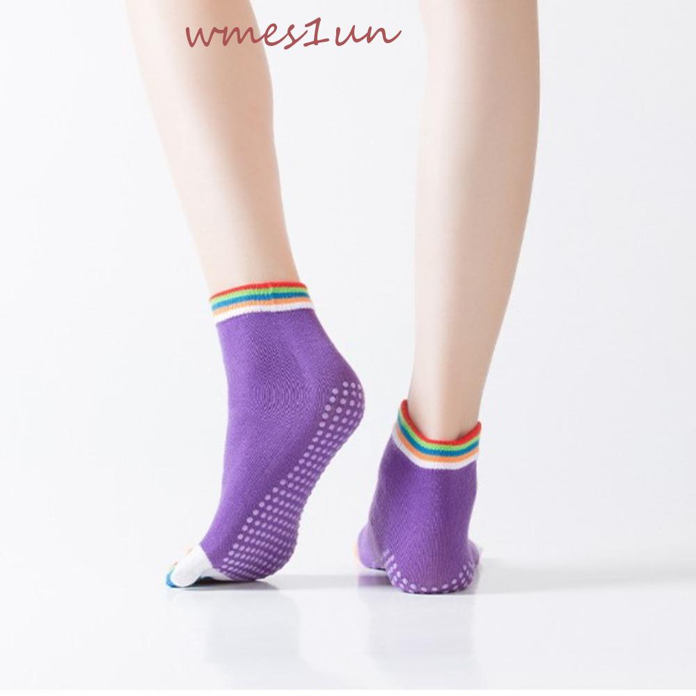 Wmes15h Vớ Cotton Thoáng Khí Nhiều Màu Sắc Cầu Vồng Phong Cách Hàn Quốc Cho Nữ