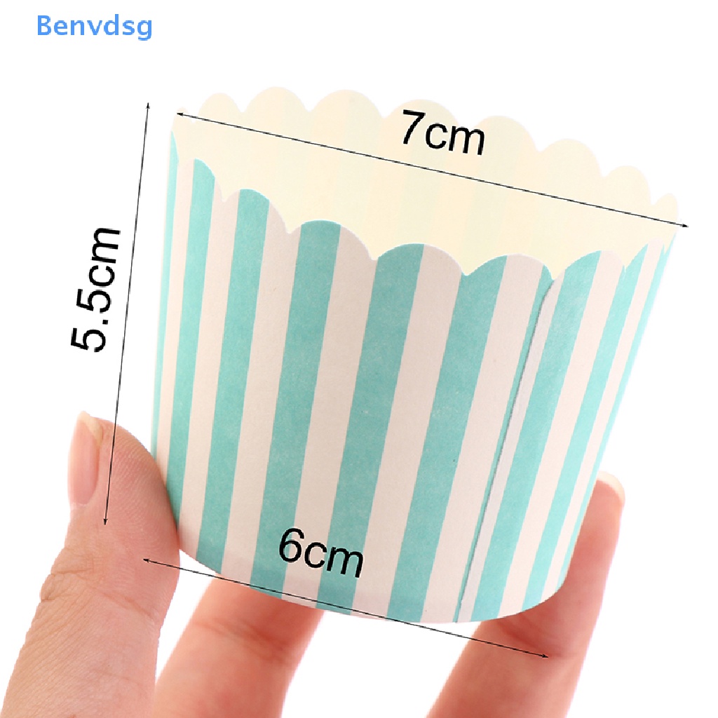 Set 50 Cốc Giấy Đựng Bánh Cupcake Họa Tiết Chấm Bi Xinh Xắn