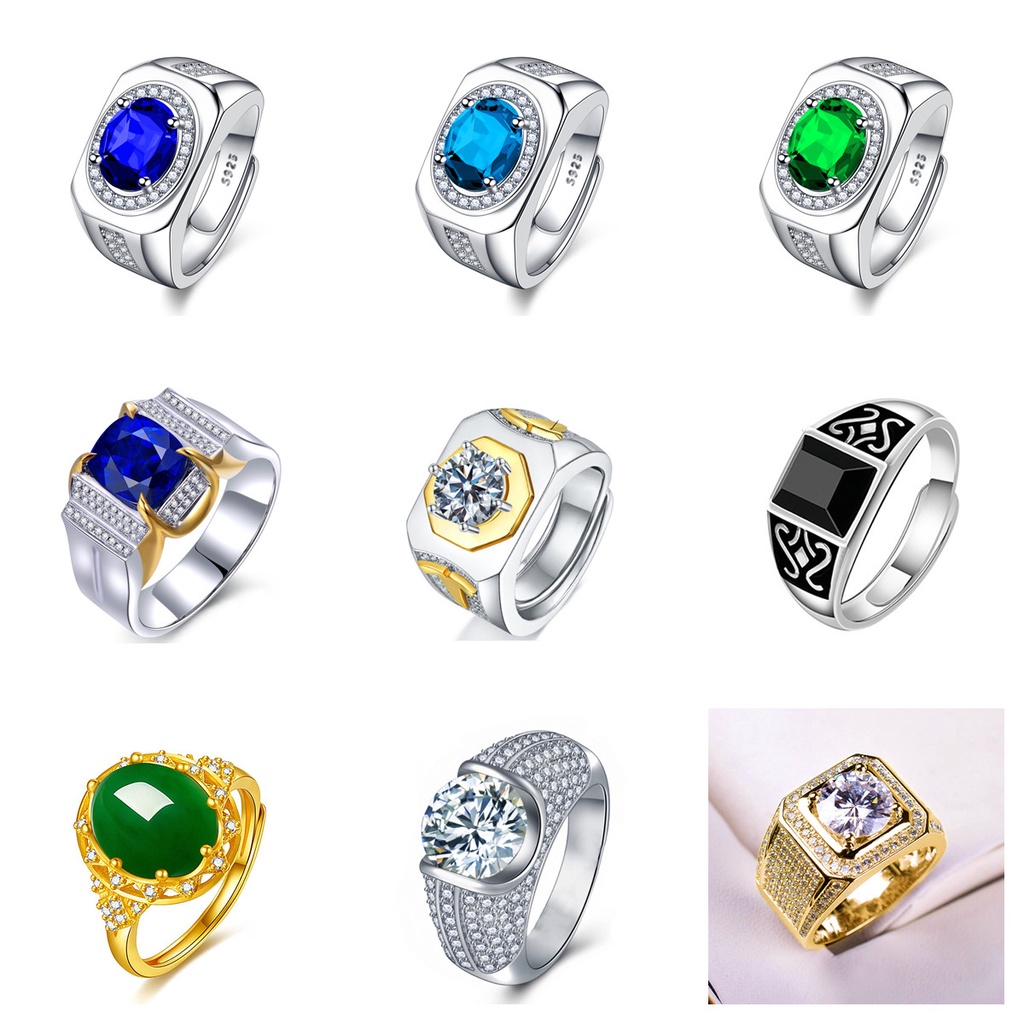 Nhẫn Mạ Bạc 925 Thời Trang Cá Tính Cho Nam