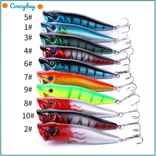 Cr Mồi Câu Cá Giả Bằng Nhựa Cứng 9cm 12g