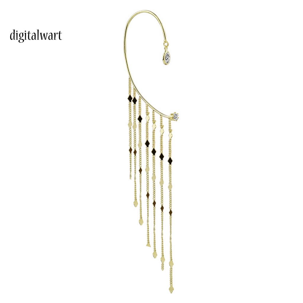 Kỹ Thuật Số| 1 Khuyên Kẹp Vành Tai Tua Rua Phong Cách Vintage