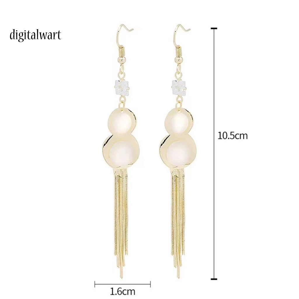 Kỹ Thuật Số| 1 Đôi Bông Tai Hình Hồ Lô Đính Đá Opal