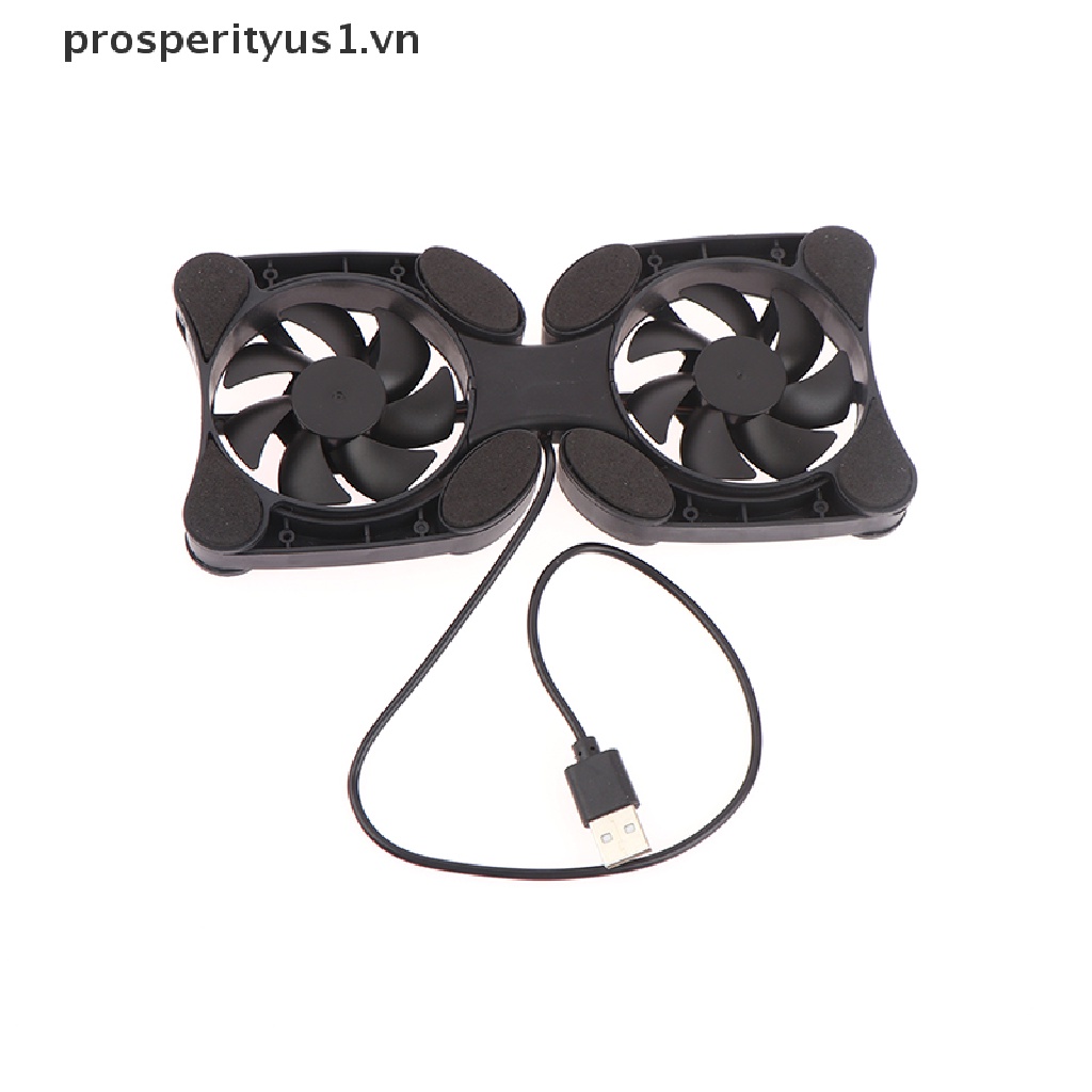 1 Bộ Tản Nhiệt Mini Hình Bạch Tuộc Màu Đen Có Cổng Sạc USB Gập Lại Được prosperityus1