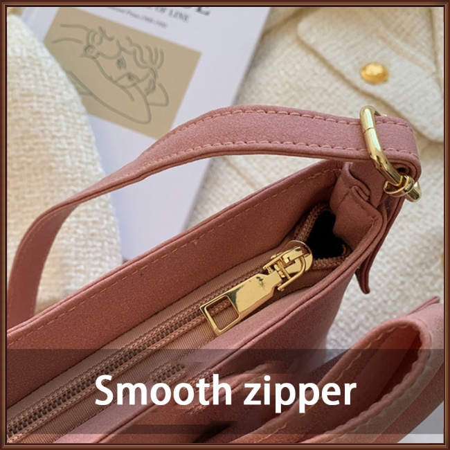 Túi Đeo Chéo Vai Bằng Da Nhân Tạo Màu Trơn Thời Trang Sành Điệu Cho Nữ