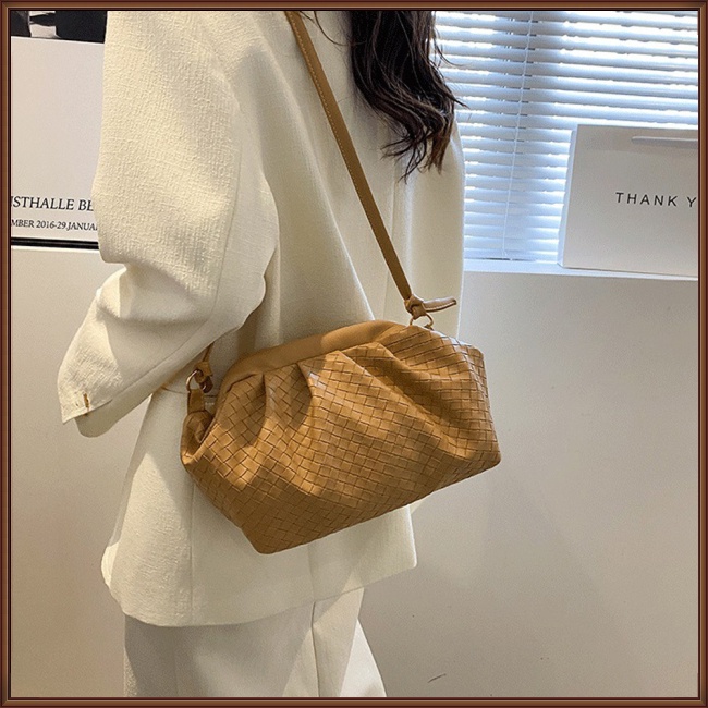 Túi Đeo Chéo Vai Bằng Da Nhân Tạo Màu Trơn Đa Năng Thời Trang Dành Cho Nữ