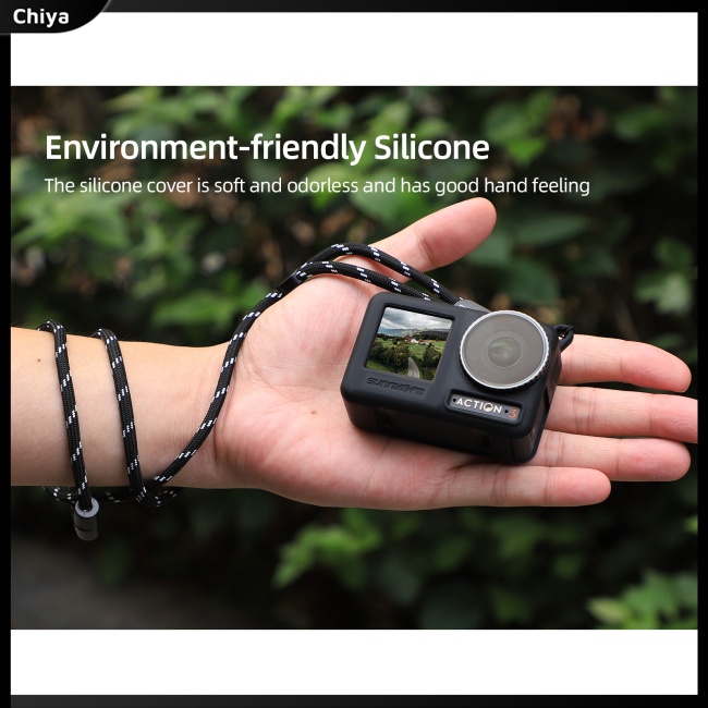 Vỏ Silicon Bảo Vệ Máy Ảnh Chống Trầy Kèm Dây Đeo Cho Osmo Action