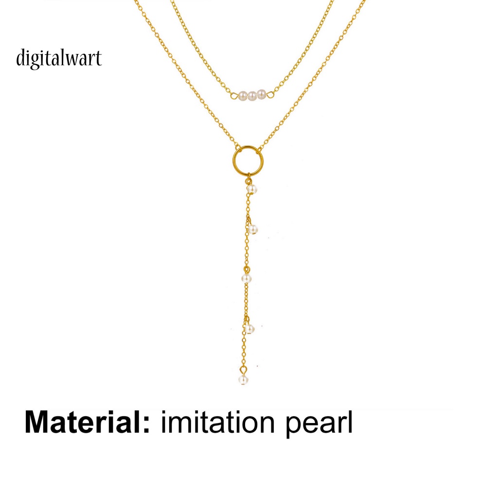 Kỹ Thuật Số| Vòng cổ Chuỗi Hạt Ngọc Trai Nhân Tạo Thanh Lịch Cho Nữ