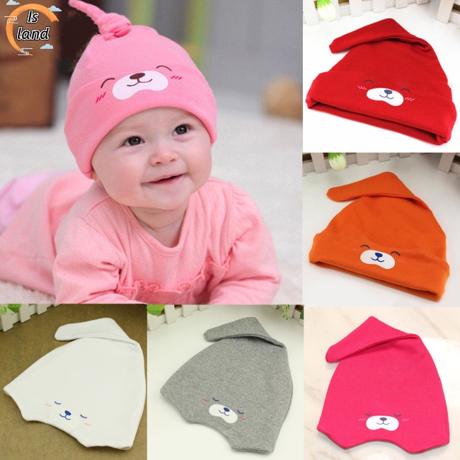 Mũ Trùm Đầu Chất Liệu Cotton Co Giãn Thời Trang Cho Bé