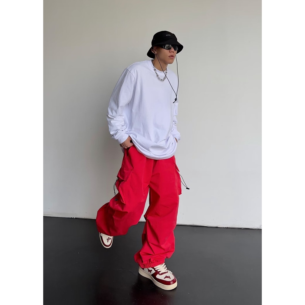 Quần Dài Ống Rộng Phong Cách Năng Động Trẻ Trung Dành Cho Nam