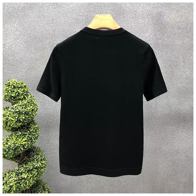 Áo Thun Cotton Ngắn Tay Cổ Tròn In Họa Tiết Hoạt Hình Phong Cách Hàn Quốc Cho Nam Cỡ S-5XL