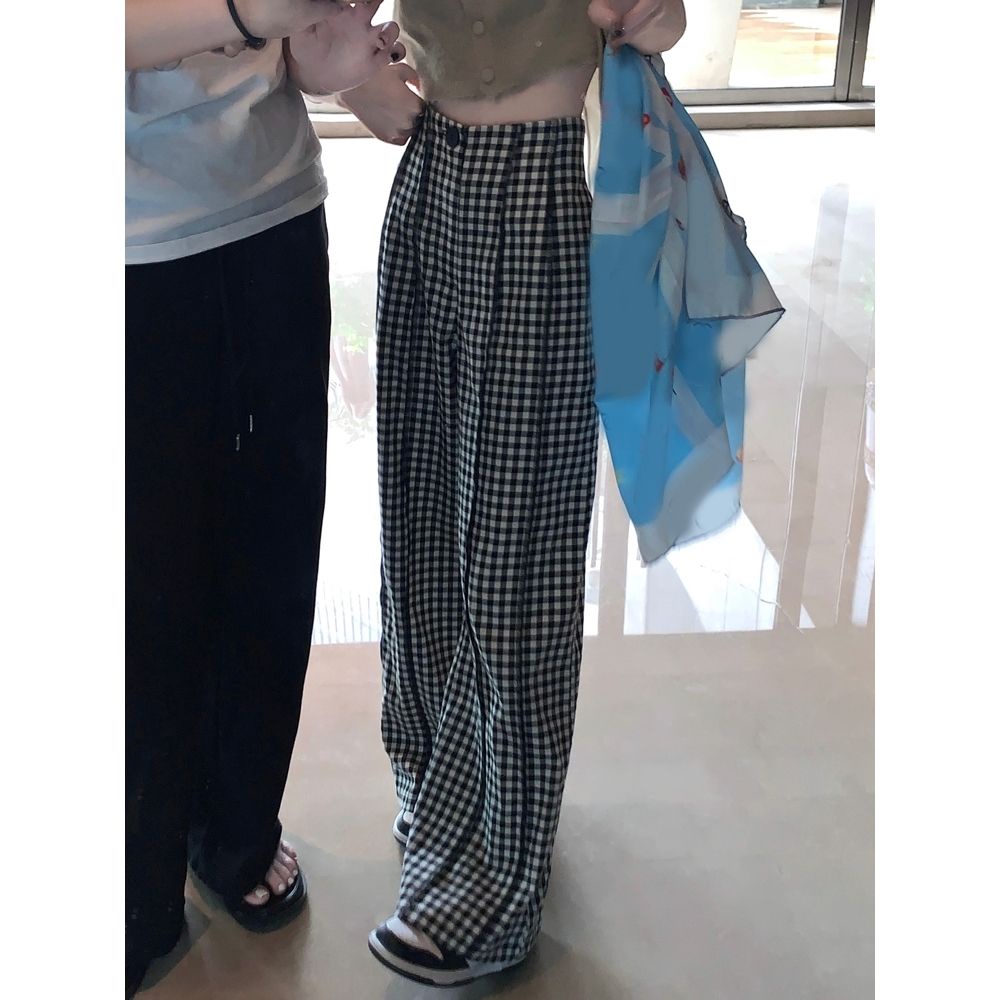 Quần Dài Lưng Cao Ống Rộng Phong Cách Mới Mùa Hè 2023