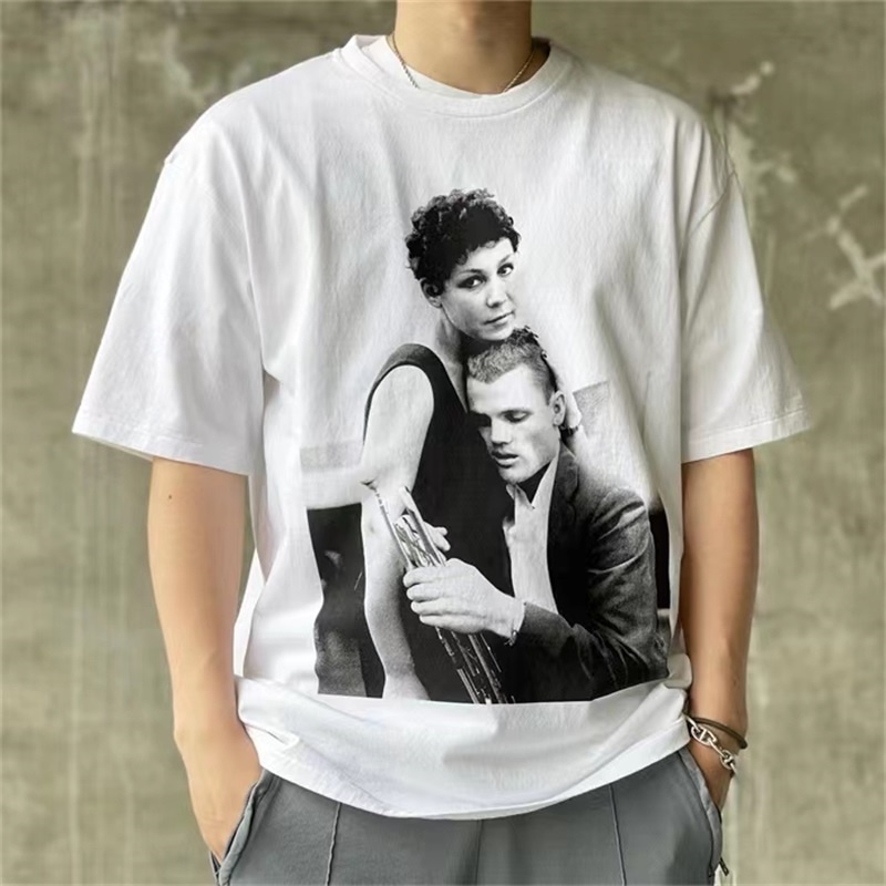 Wacko- Maria - Chet Baker- HAW-AIIAN8 - Áo Sơ Mi Wacko Maria Chet Baker Hawaii Cổ Điển Ngắn Tay Thời Trang Cho Nam Và Nữ