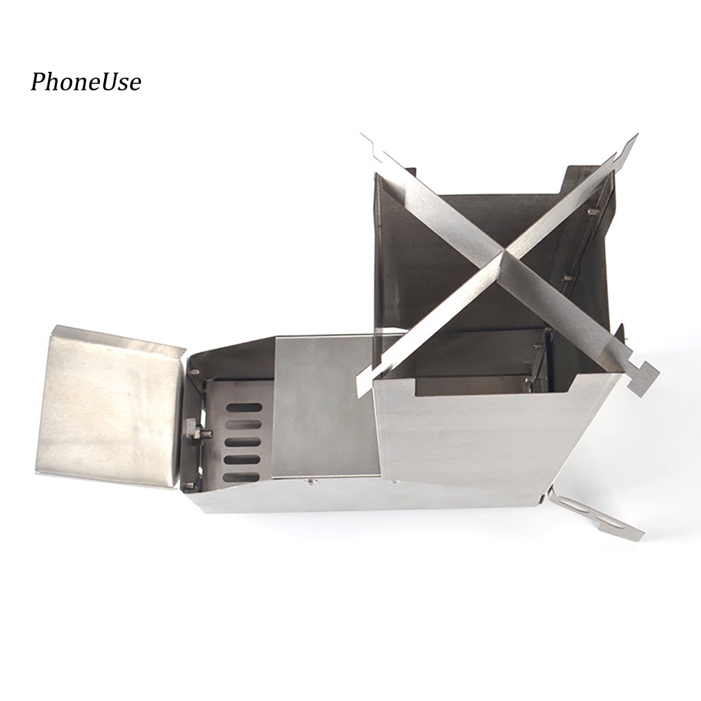 Lò Nướng BBQ Bằng Da PU Có Thể Gấp Gọn Tiện Dụng Mang Theo Du Lịch Cắm Trại