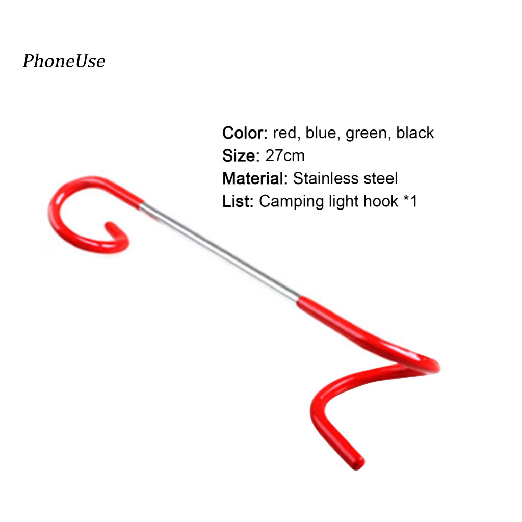 Pu Móc Treo Đồ Bằng Thép Không Gỉ Đa Năng Tiện Dụng Cho Dã Ngoại