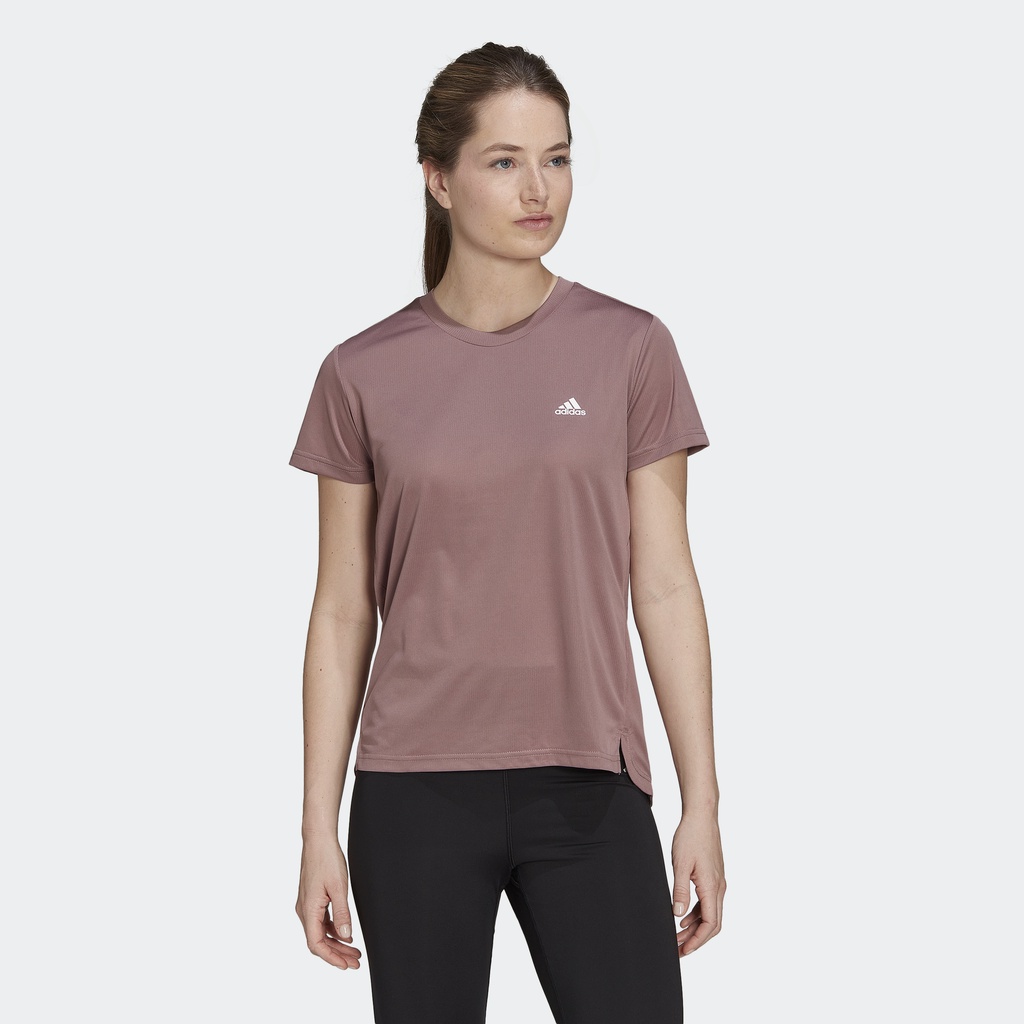 Adidas Tập luyện Áo Thun Thể Thao 3 Sọc AEROREADY Designed 2 Move Nữ Màu tím HK6525