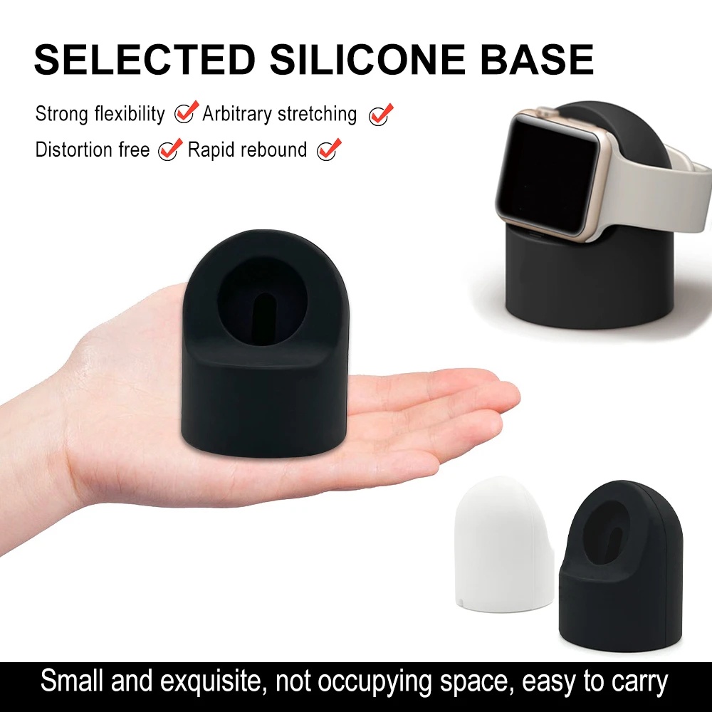 Jansin Đế Sạc Silicone Cho Đồng Hồ Thông Minh iwatch series ultra 8 SE 7 6 5 4 3 42mm 38mm 40mm 41mm 44mm 45mm 49mm