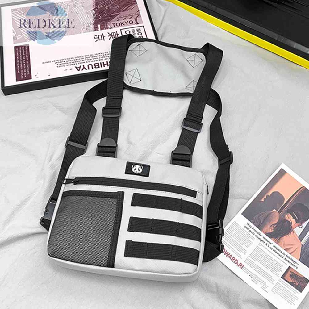 Túi Đeo Chéo Ngực Bằng Vải Oxford Tùy Chỉnh Nhỏ Gọn Tiện Dụng Cho Nam Leo Núi