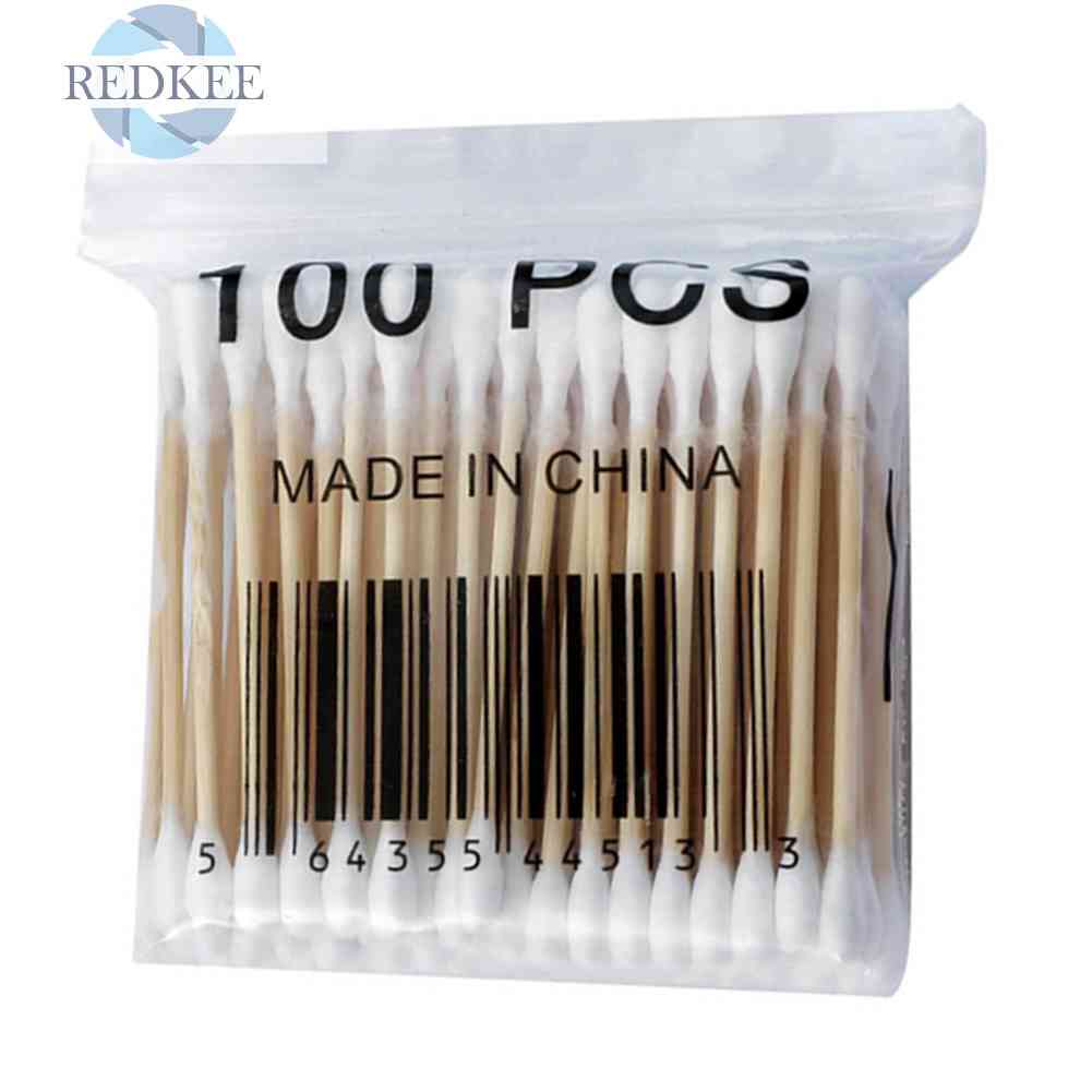 Set 100 Tăm Bông Y Tế Hai Đầu Sử Dụng Một Lần Tiện Lợi