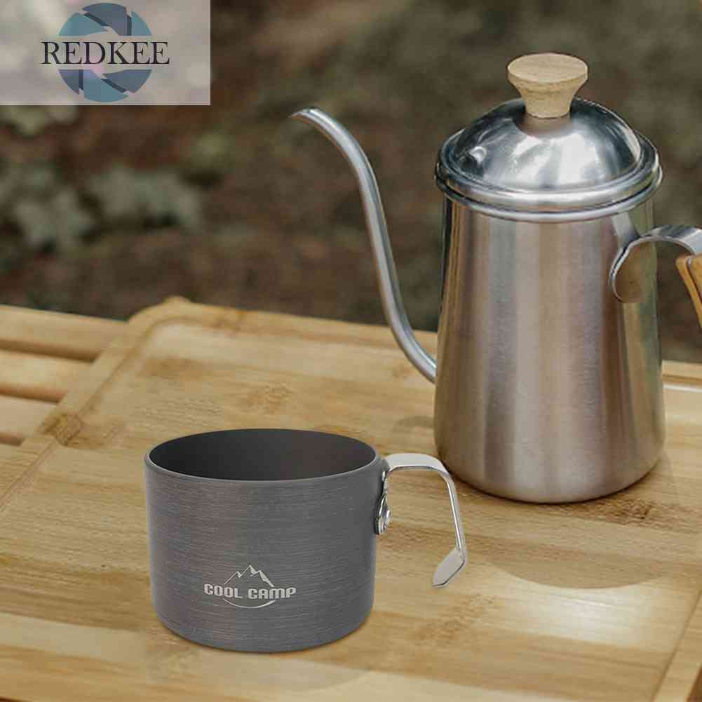 Cốc Cà Phê Bằng Thép Không Gỉ Có Tay Cầm Tiện Dụng