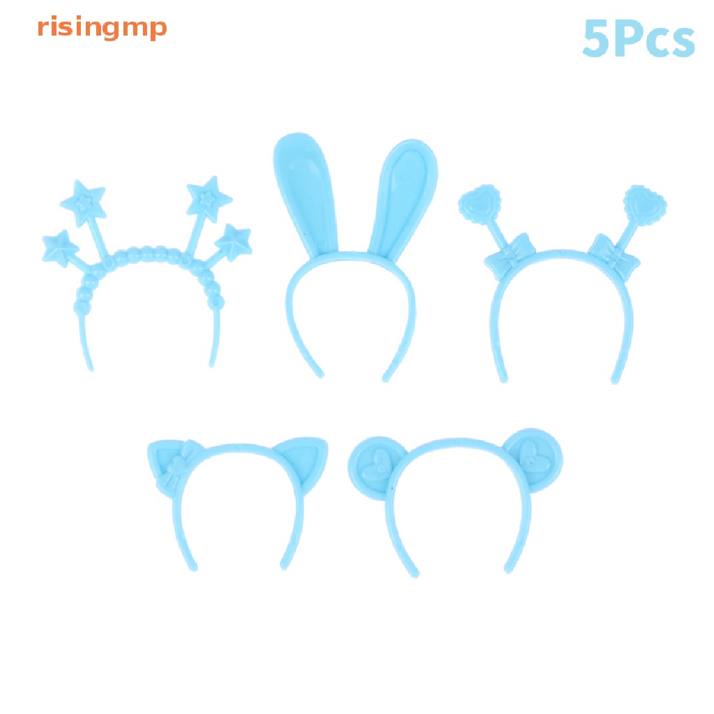 Set 5 Băng Đô Tai Thỏ / Mèo / Gấu Mini 30cm Dành Cho Búp Bê