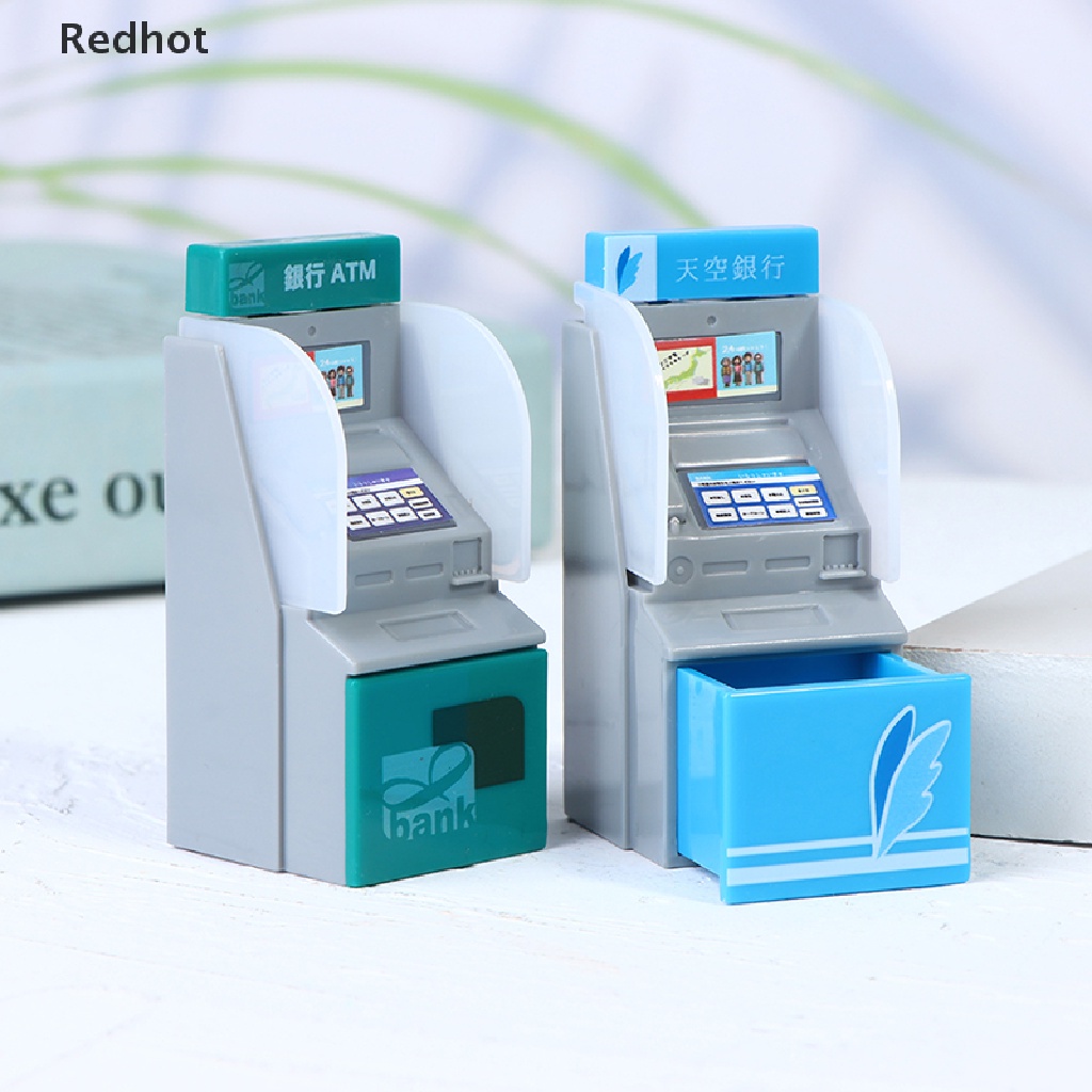 &lt; Redhot &gt; Hộp Đựng Tiền ATM Mini Tỉ Lệ 1: 12 Trang Trí Nhà Búp Bê