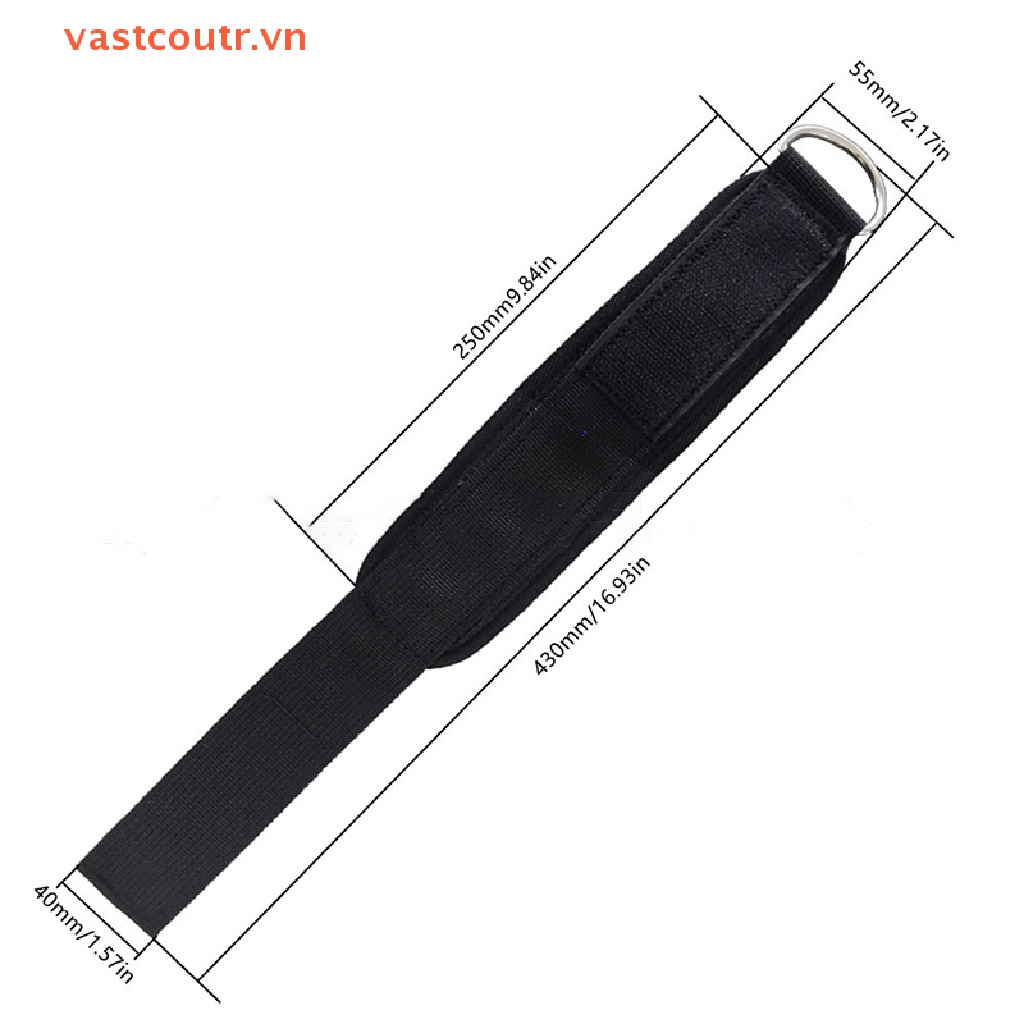 Dây Đai Đeo Cổ Chân Khóa Chữ D Có Thể Điều Chỉnh Hỗ Trợ Luyện Tập Thể Hình