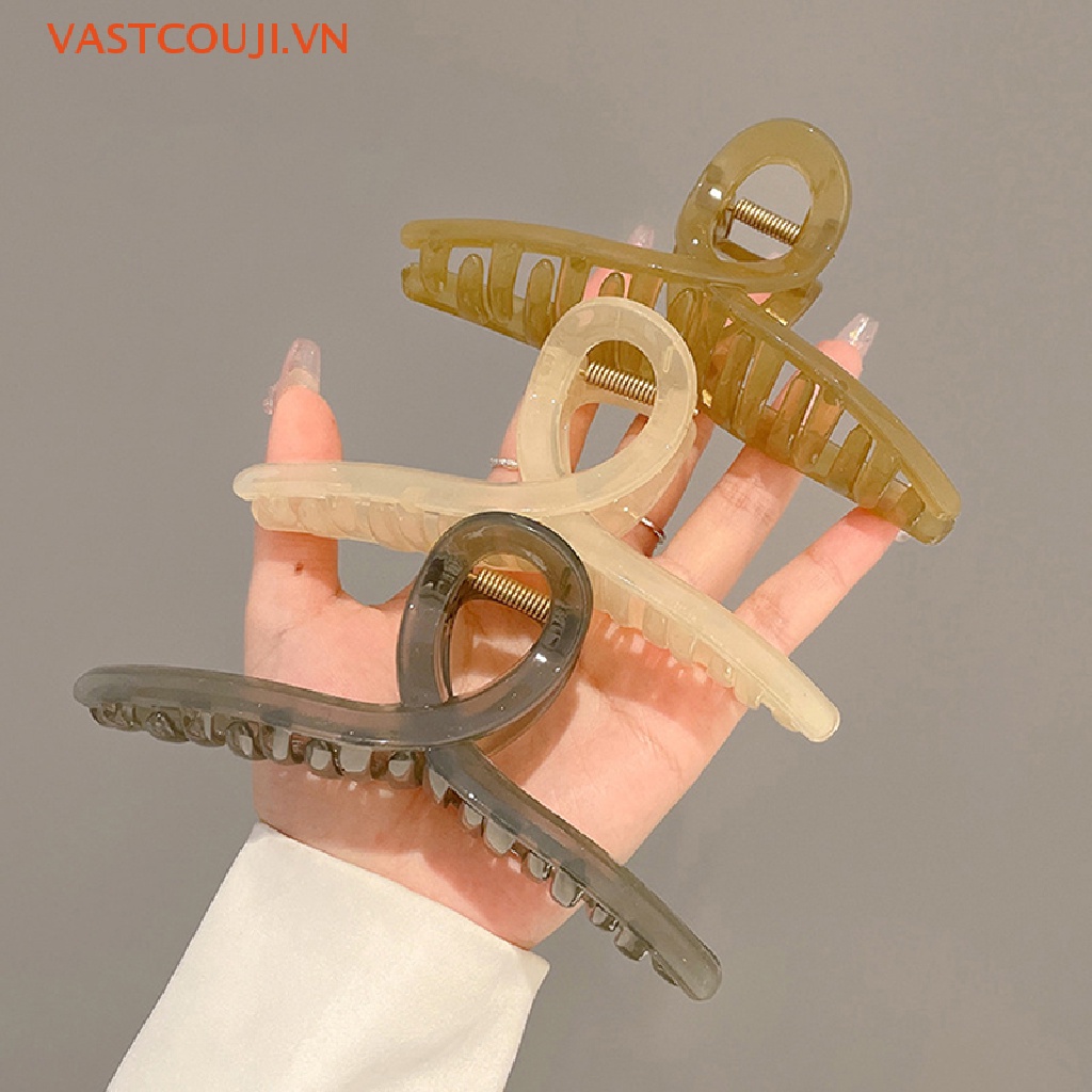 Kẹp Tóc Càng Cua Trong Suốt Cỡ Lớn Thời Trang Cho Nữ