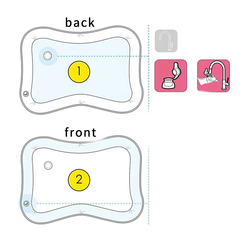Thảm Nước Bơm Hơi Đồ Chơi Dành Cho Trẻ Em 3 6 9 Tháng Tuổi