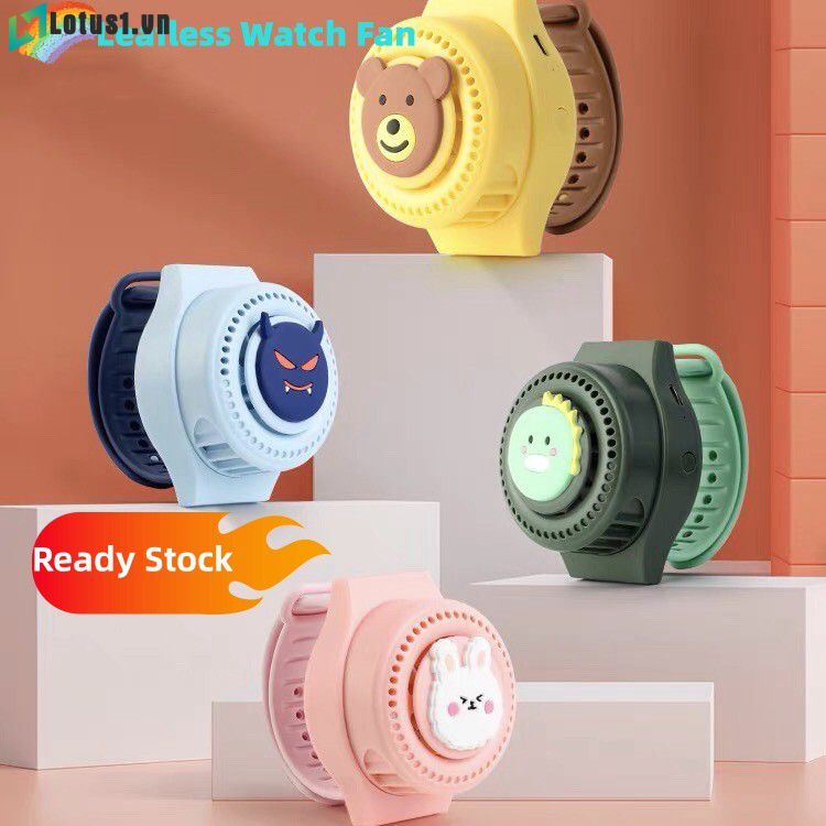 Hàng Có Sẵn Quạt Đồng Hồ Không Học Mới 2023 Quạt Usb Cầm Tay Sạc Pin Quạt Mini Cầm Tay Hoạt Hình Dễ Thương Cho Sinh Viên [Hàng Hè]