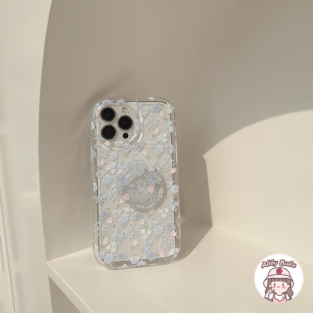 Ốp Điện Thoại TPU Mềm Hình Hoa Tulip Gắn Giá Đỡ Chống Bẩn / Va Đập Cho IPhone 14 Pro Max 13 12 11 Pro Max X XS Max