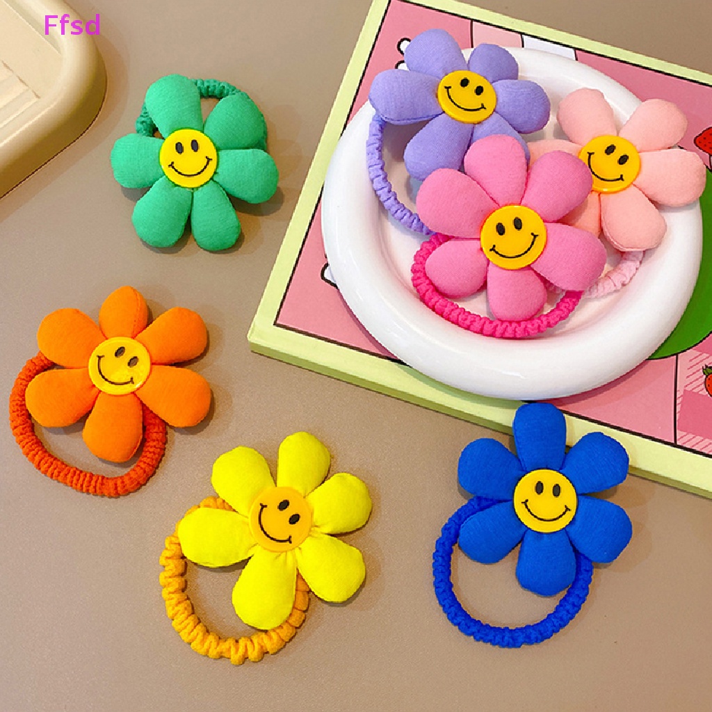 {Ffsd} Dây Buộc Tóc Đuôi Ngựa Cao Hình Hoa Hướng Dương Đáng Yêu Cho Bé * Hàng Bán Chạy
